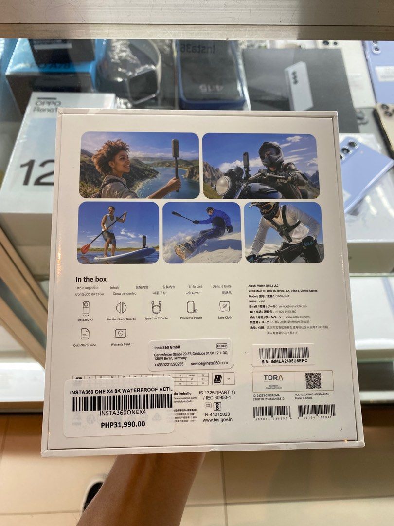 Insta360 x4 8K 360 Action Cam (Category: Video Cameras) located in San Juan City. Submitted by rodelmarllemit (Listing ID 1319054144, Image 3). Description: Brand new Insta360 x4 8K 360 Action Cam -Standard Lens Guards -Type C to C Cable -Protective Pouch -Lens Cloth -QuickStart Guide -Warranty Card 7 days replacement Facebook Page: •Helu’s Gadgets Txt or Call •09266836637 Mode of Payment: •Cash •Bank Transfer •GCash & Paymaya Installment: •Credi