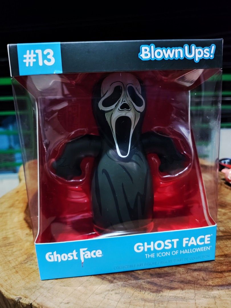 Jabberwocky Ghost Face BlownUps! Unopened (Category: Figurines & Statues) located in Baliuag. Submitted by vernede.guzman (Listing ID 1319118930, Image 1). Description: Recognizable for the haunting expression frozen on an elongated white mask, Ghost Face is an unmistakably iconic part of everything horror. The Ghost Face 6" premium Collectible Art Figure captures the silent menace of this masked villain and will certainly send shivers down your 