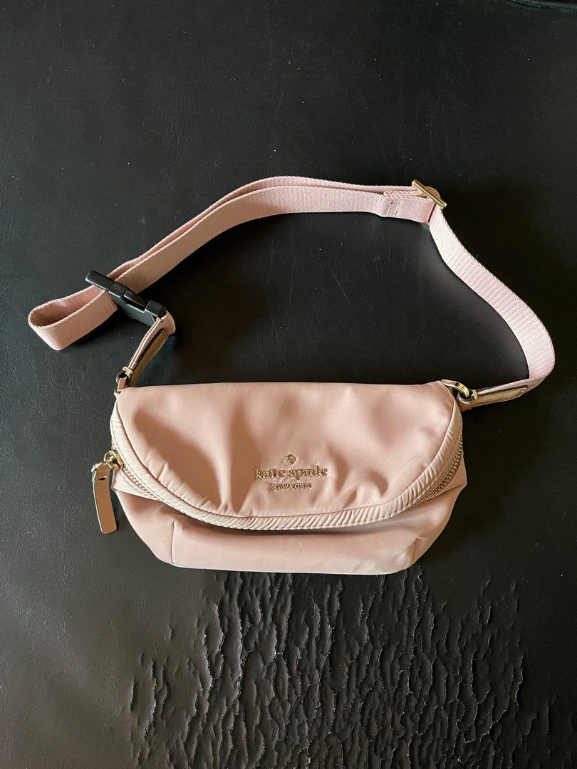 Kate Spade Betty Nylon Belt Bag Pink In Madison Rouge Women s Fashion Bags Wallets Cross body Bags on Carousell
