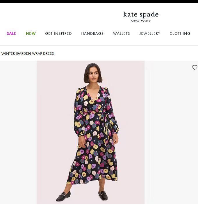 kate spade winter garden wrap dress Preloved Kate Spade New York Winter Garden Wrap Dress B 129, Fesyen Wanita,  Pakaian Wanita, Gaun & Rok di Carousell