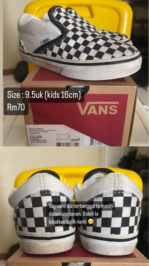 Kids vans size clearance
