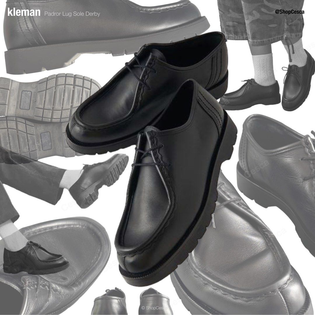 Kleman Padror lug derby (Category: Dress Shoes) located in Taguig. Submitted by ShopCesca (Listing ID 1291004518, Image 1). Description: Best fits US 9.5 to narrow 10 insole markings are from the shoe tree & additional padded insole used, doesn’t affect the use.