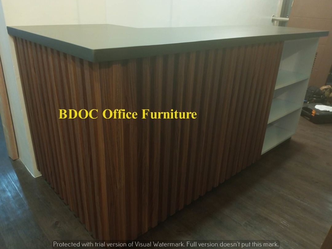 Laminated Reception Counter/Desk - Office Furniture, Furniture & Home ...