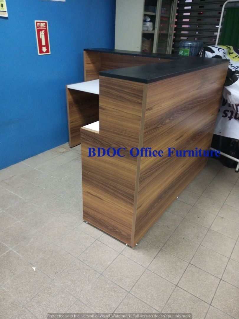 Laminated Reception Counter/Desk - Office Furniture, Furniture & Home ...