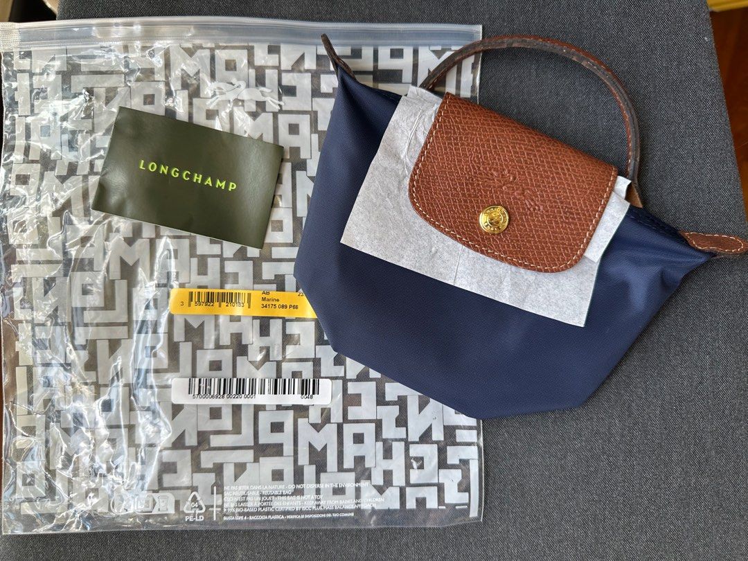 BN Longchamp LE PLIAGE ORIGINAL POUCH WITH HANDLE