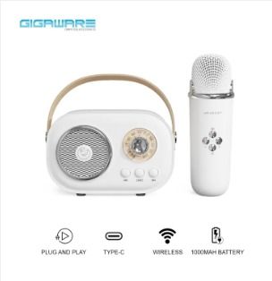 LOWEST PRICE - C20 PLUS BLUETOOTH SPEAKER W/ WIRELESS MICROPHONE!🎙️ (Category: Soundbars, Speakers & Amplifiers) located in Manila. Submitted by gigaware (Listing ID 1319032972, Image 3). Description: ONHAND - SUPPLIER HERE!🌟 Sing Anywhere: Gigaware C20 Plus – Mini Karaoke Magic with Wireless Microphone!🎙️🎶 COLORS AVAIL: Green, pink, white and beige Features: Support TF card playback, plug and play Compatible with mobile phones, tablets, and 