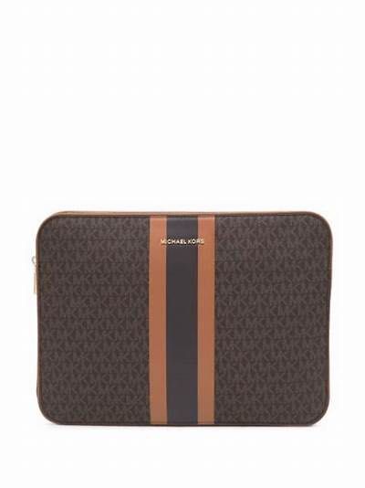 Michael Kors 14-inch Laptop bag (Category: Luxury Bags & Wallets) located in Pasig City. Submitted by miswatamita (Listing ID 1319005509, Image 1). Description: 100% authentic MK laptop bag Current available color. Brown MK logo with pink accent No sling No box.