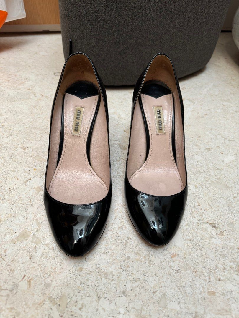 Miu Miu round toe heels Carousell