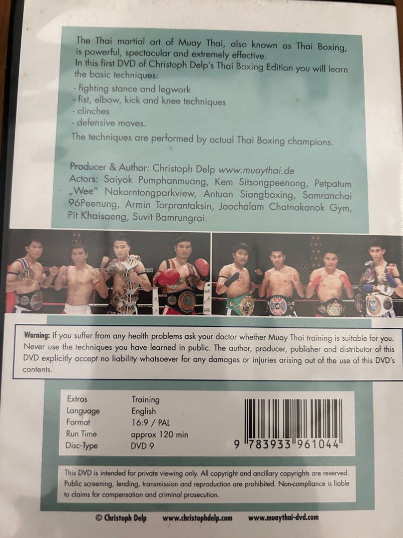 Muay Thai Basic Techniques (Category: CDs & DVDs) located in Singapore. Submitted by cutemario (Listing ID 1319043162, Image 2). Description: .