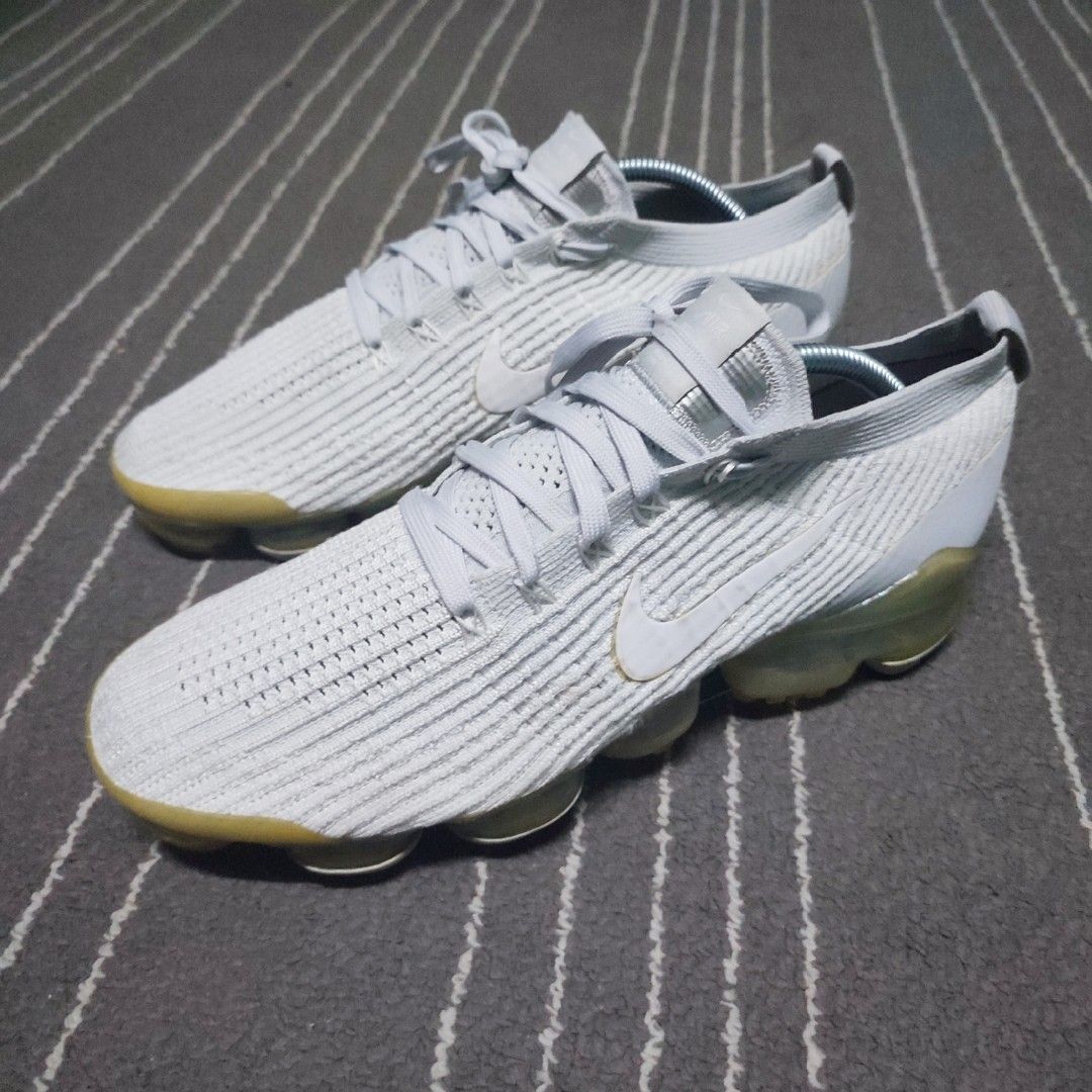 Air vapormax flyknit triple white mens trainers clearance