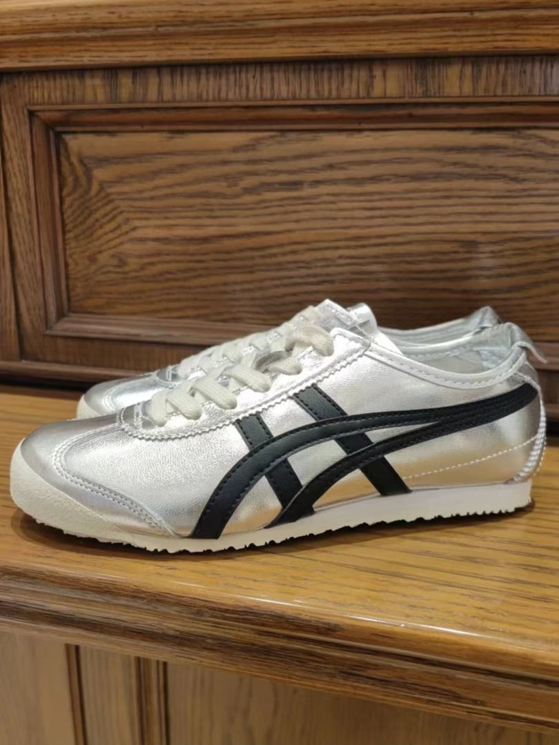 Onitsuka Tiger MEXICO 66 PURE SILVER BLACK Women s Fashion Footwear Sneakers on Carousell