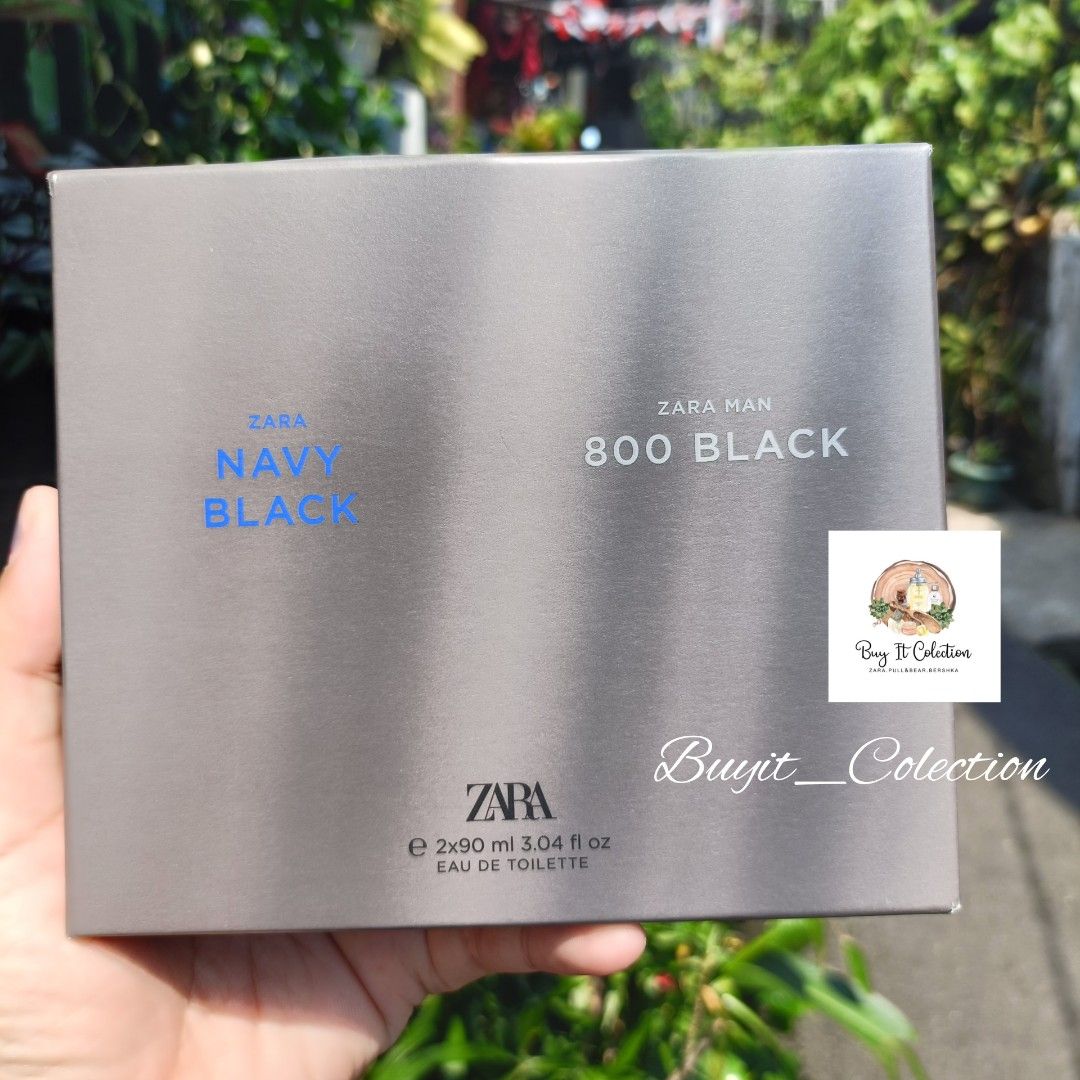 PARFUM ZARA MAN PAKET NAVY BLACK 800 BLACK 90 ML NEW SEGEL
