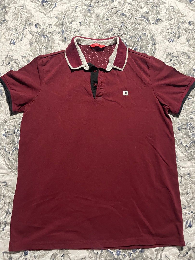 Penshoppe polo shirt maroon hot sale