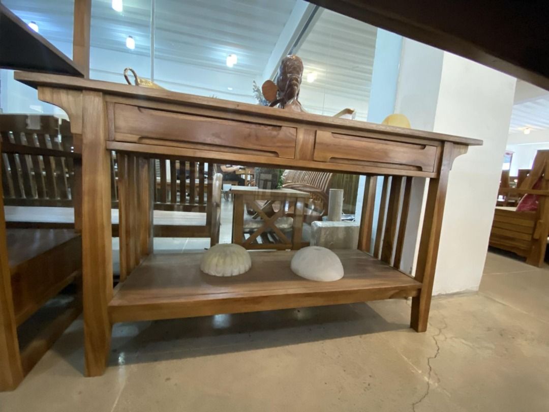 Solid Teak Wood Minimalist Console Table Better Than Mahogany,Narra ...