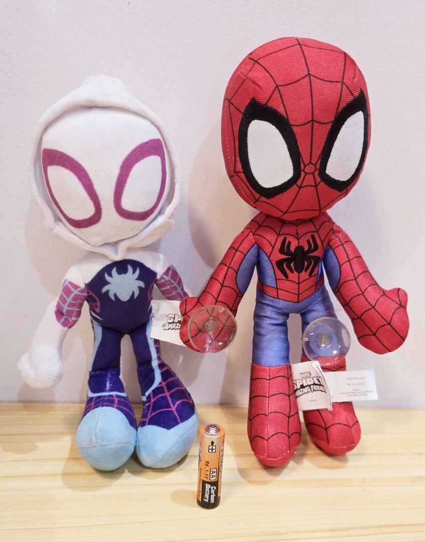 Spiderman and Ghost Spider Plush Toy (Category: Plushies & Soft Toys) located in Quezon City. Submitted by babylianne (Listing ID 1319142121, Image 1). Description: Original Marvel Spiderman Rare Gwen Stacy Ghost Spider Bundle In Excellent.Condition AS IS - What you see is what you get Actual Photo Posted.