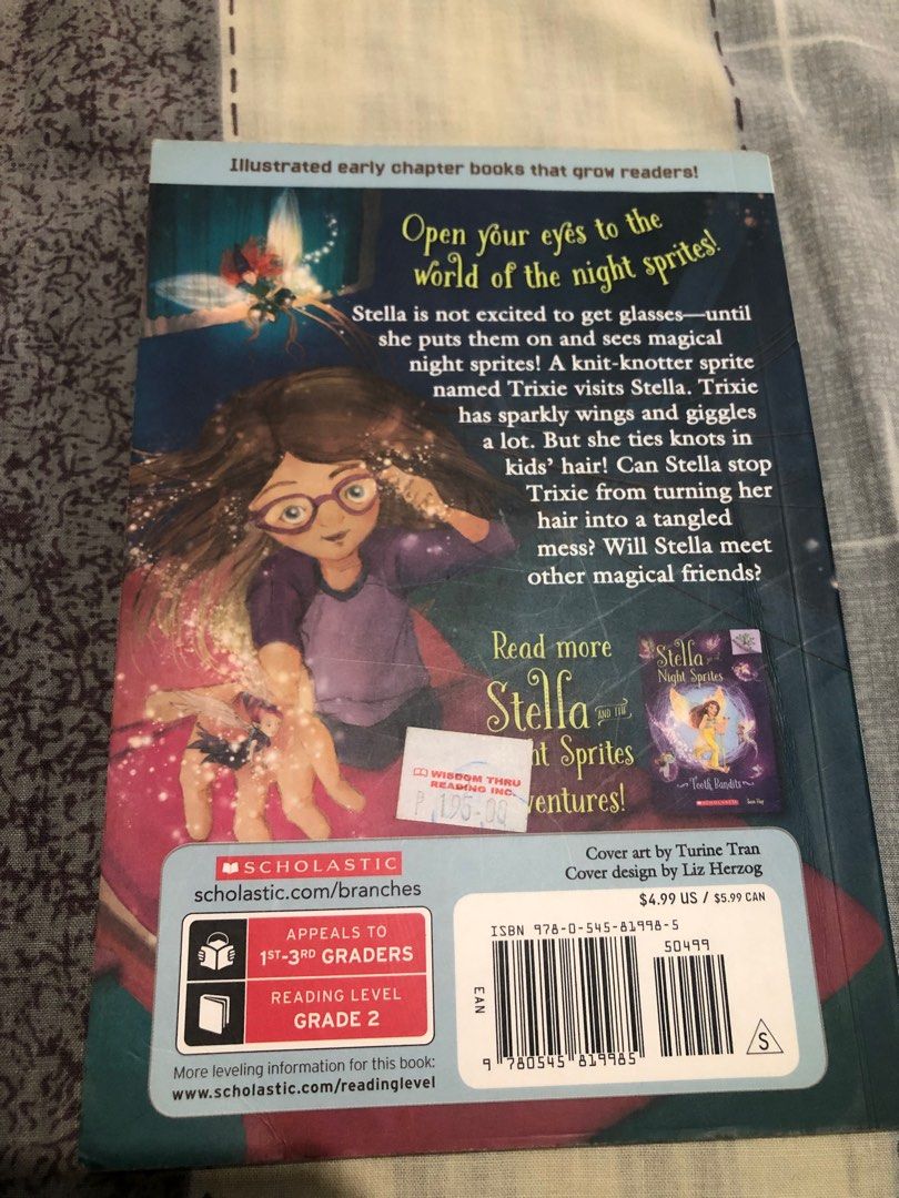 Stella and the Night Sprites (Category: Storybooks) located in Taguig. Submitted by lavendercloset (Listing ID 1318982533, Image 2). Description: Almost new, but my daughter wrote her name at the back of book cover, pls check the uploaded photos..