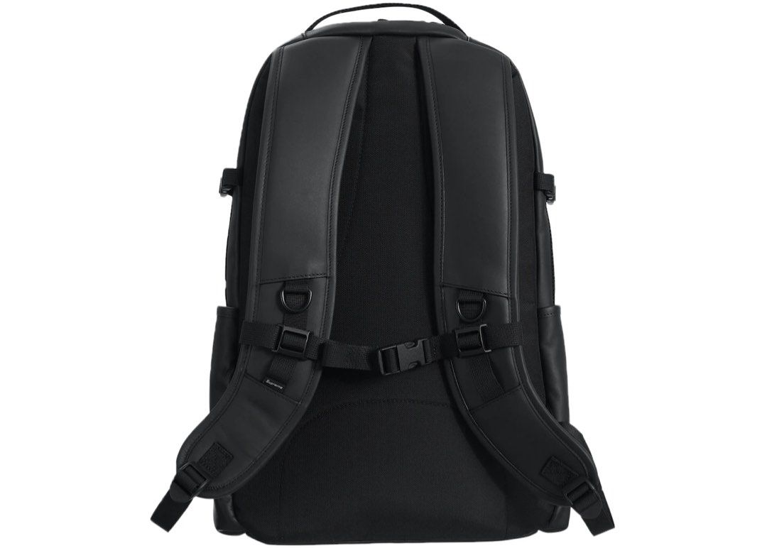 Supreme leather backpack black best sale