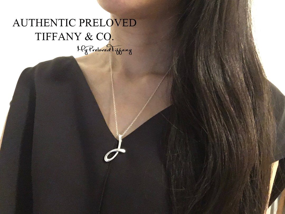 RARE Authentic Tiffany Elsa Peretti Alphabet Letter J XL