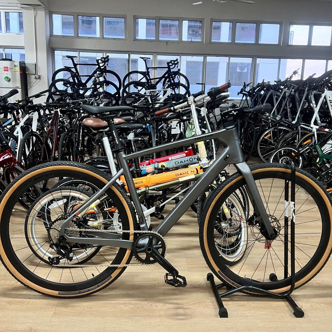 Twitter carbon fiber gravel bike straight bar hybird on off road bike sram Sports Equipment Bicycles Parts Bicycles on Carousell