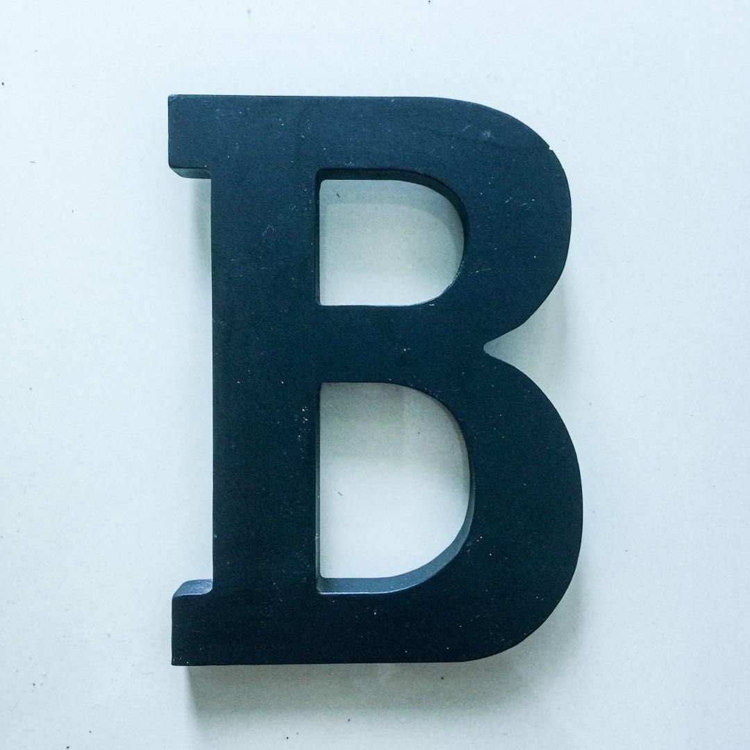 TYPO Letter B Decoration, Furniture & Home Living, Home Decor, Wall ...