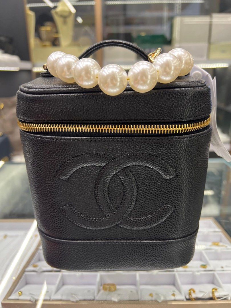 Chanel caviar cosmetic vanity bag new arrivals