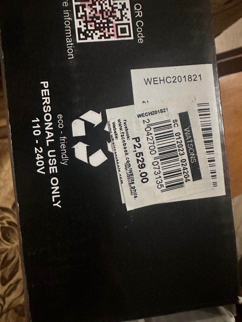 W elite Curling Iron 25 mm Barrel (Category: Hair) located in Caloocan City. Submitted by closethavenco (Listing ID 1318972954, Image 2). Description: Original price po nito is 2500 3x lang nagamit.