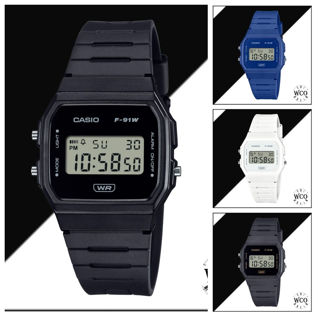 WCO F 91WB Series Casio General x Digital ft. Lightweight Men Kids Casual Sports Rectangle Water Resistant Watch F91 F 91
