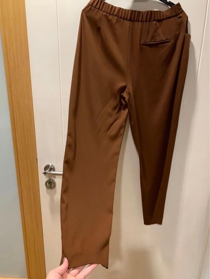Zara basic brown pants (Category: Other Bottoms) located in Putrajaya. Submitted by pasteldollcloset (Listing ID 1319092603, Image 3). Description: Waist 31 Hips 44 Length 36.