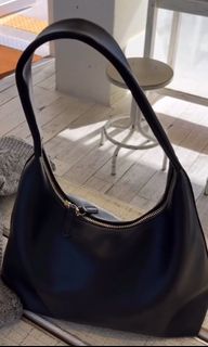 韓國容量大軟皮手袋 BROWN/IVORY 現貨1個63003760760451118