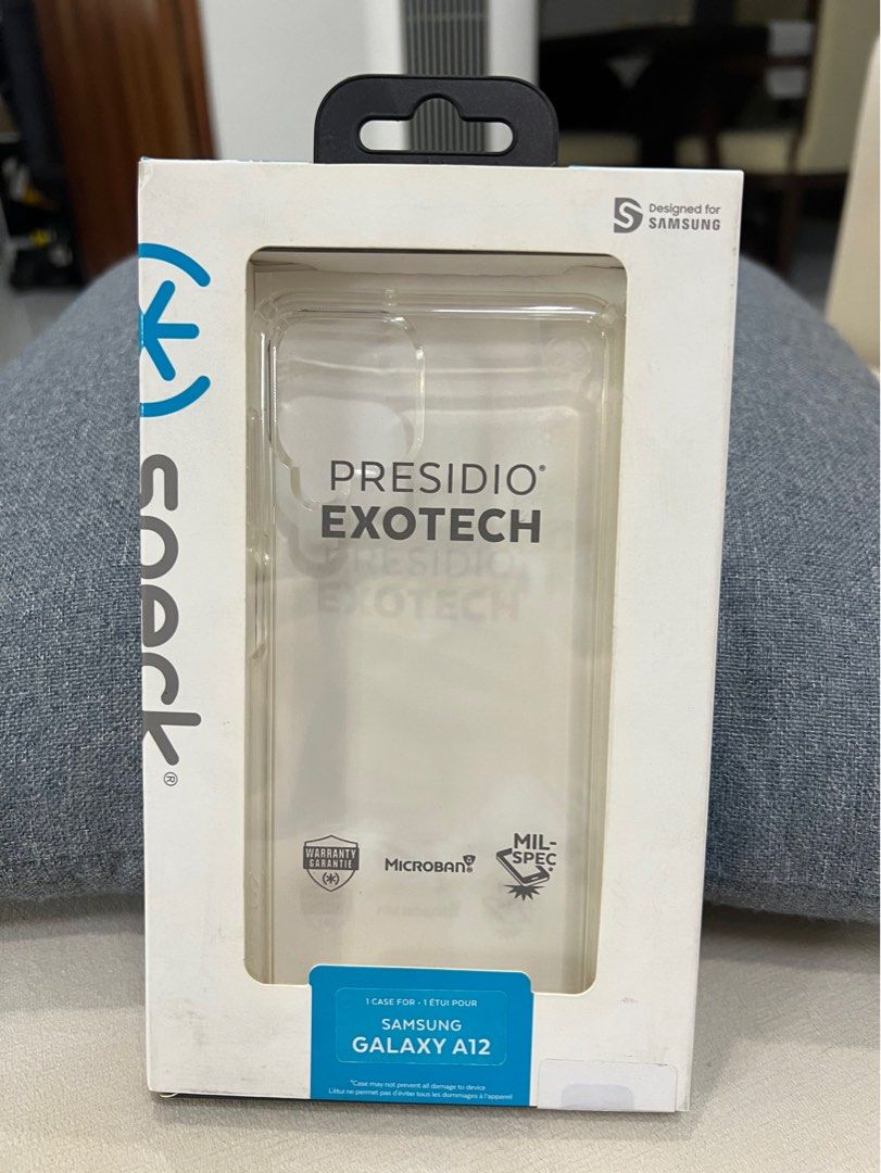 💯 Authentic Speck for Samsung Galaxy A12 (Category: Cases & Sleeves) located in Quezon City. Submitted by ceecee007 (Listing ID 1323081861, Image 1). Description: 💯 Authentic Speck Presido Exotech for Samsung Galaxy A12. Brandnew. Sealed. Magsafe. Nwgotiable. .