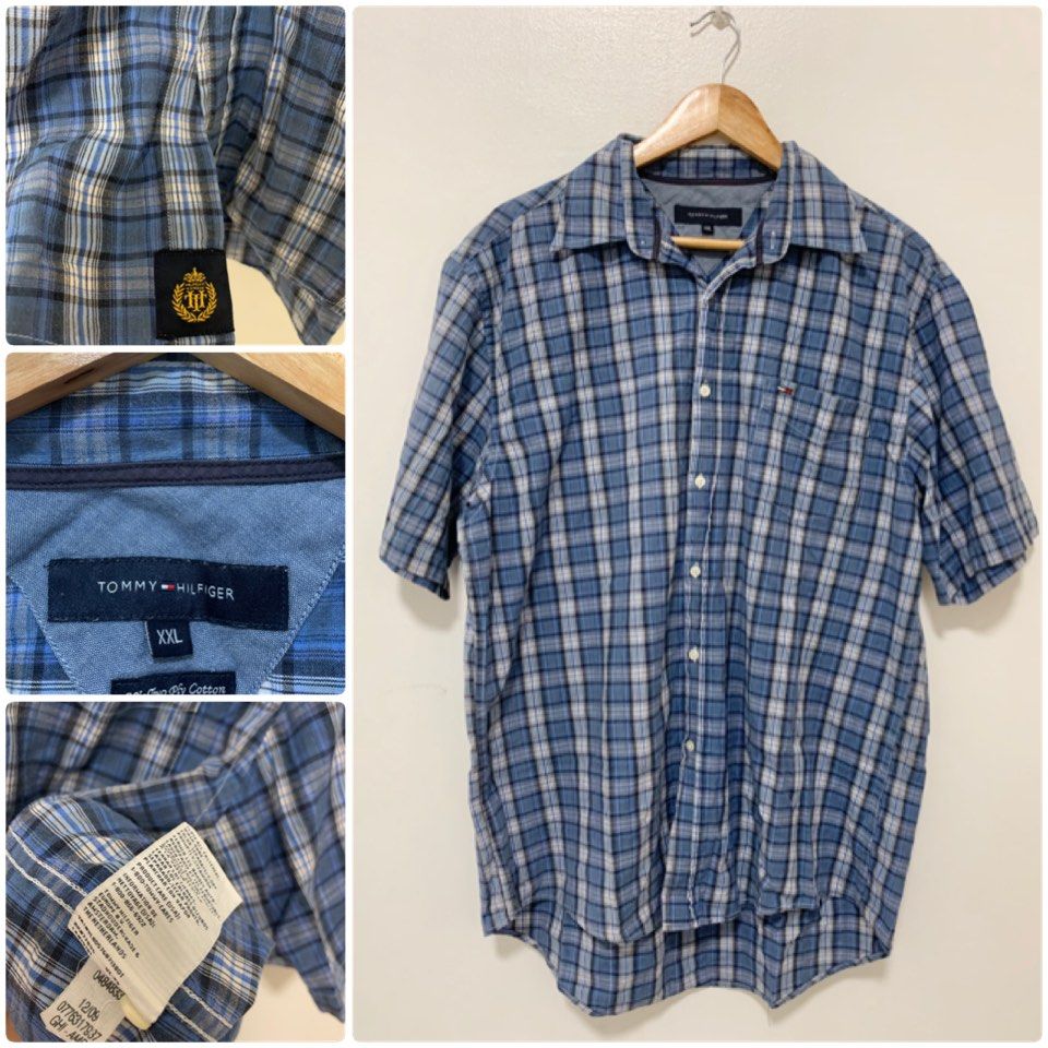 💯 Tommy Hilfiger Blue Plaid 2XL (Category: Formal Shirts) located in Pasuquin. Submitted by luxthingsdeclutter (Listing ID 1323230921, Image 1). Description: 💯 Authentic Tommy Hilfiger Blue Plaid Polo Top for Men. XXL on tag. Dimes: 23x31/34 inches. Personal preloved of my brother. Helping tags: formal shirts for men mid luxury for sale .