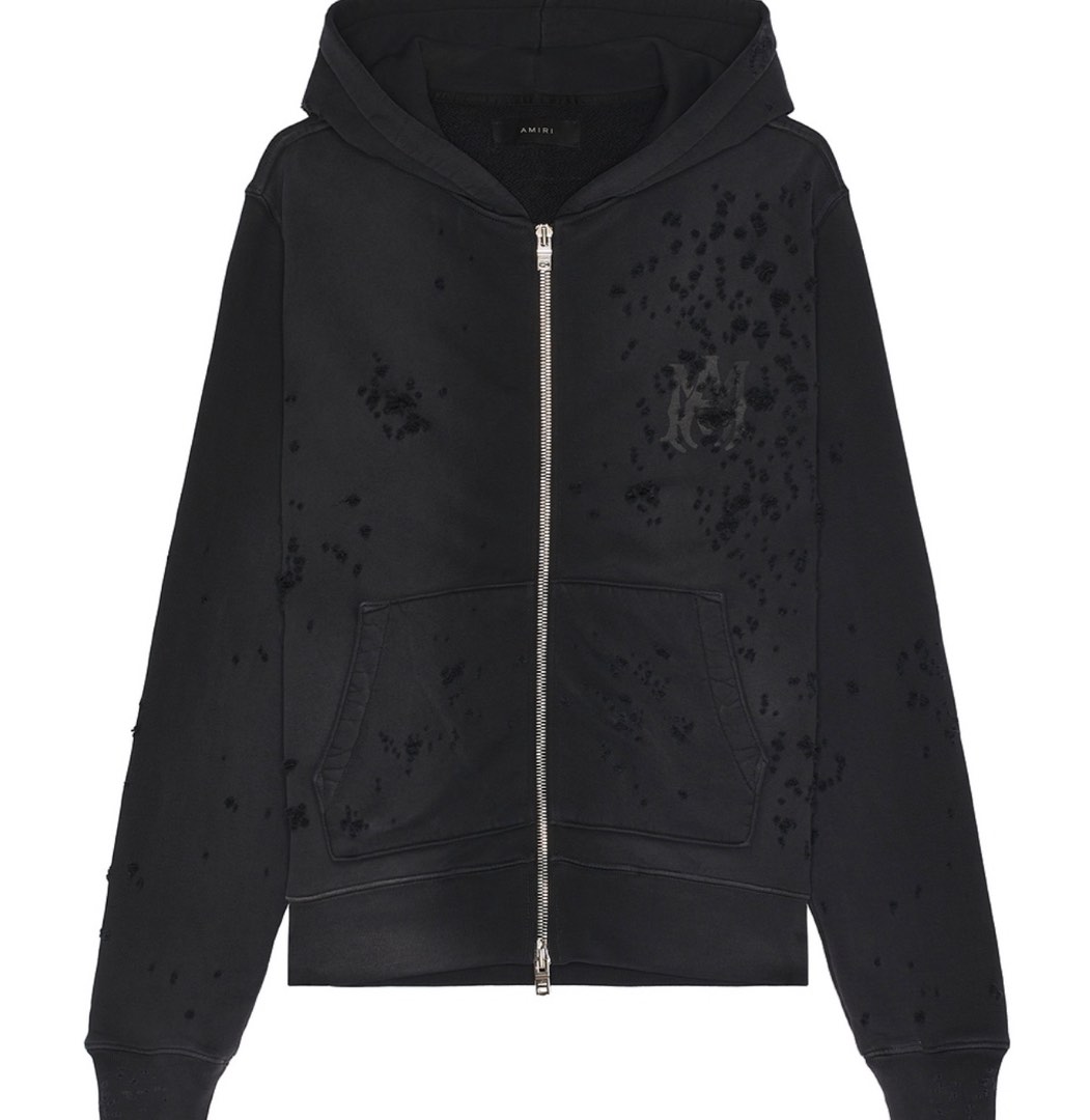 AMIRI Ma Logo Shotgun Zip Hoodie Women s Fashion Coats Jackets and Outerwear on Carousell