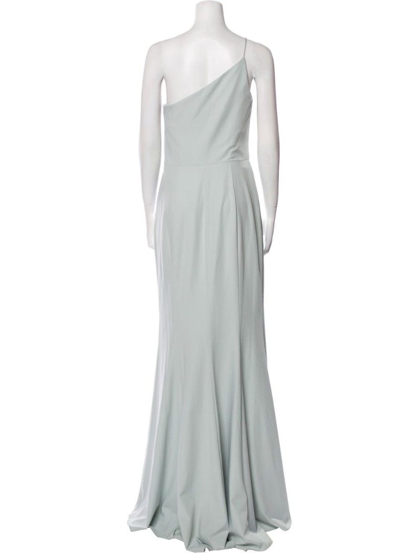 Amsale ice blue green evening one shoulder dress Women s Fashion Dresses Sets Evening dresses gowns on Carousell