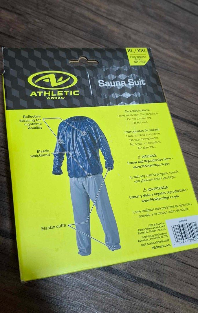 ATHLETIC WORKS Sauna Suit XL XXL 42 50 Sports Equipment Other Sports Equipment and Supplies on Carousell