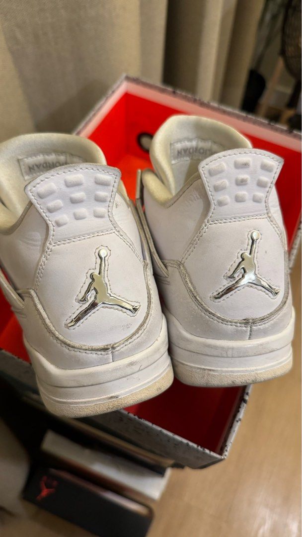 AUTHENTIC Air Jordan 4 Pure Money (Category: Sneakers) located in Manila. Submitted by blbtng (Listing ID 1323205600, Image 3). Description: 100% Authentic, with Box Beater Pair US 7.5 Mens, 9 Womens.