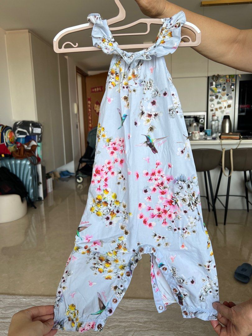 Baker by Ted Baker Baby Girl Floral Jumpsuit