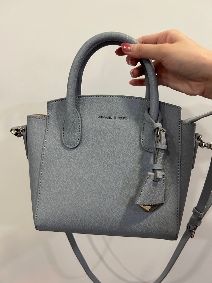 Blue Charles and Keith Harper Structured Shoulder Cross Strap Bag