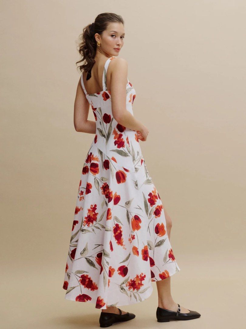 BN reformation Bekki linen dress, Women's Fashion, Dresses & Sets, Dresses  on Carousell
