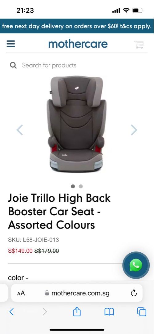 Brand new Joie Trillo car seat Babies Kids Going Out Car Seats on Carousell