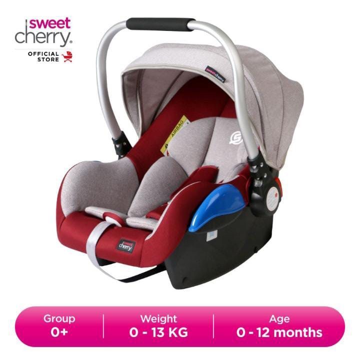 Baby car seat carrier handle outlet