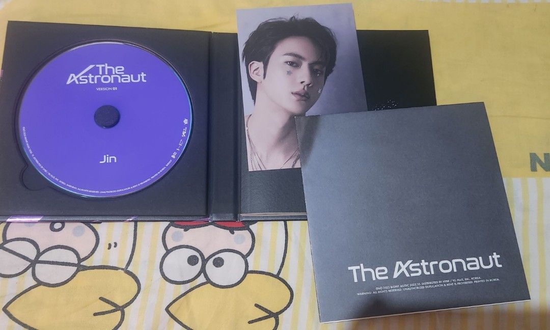 BTS Jin The Astronaut (Unsealed) (Category: K-Wave Merchandise) located in Pasig City. Submitted by dacananay (Listing ID 1301258565, Image 3). Description: Jin The Astronaut (Unsealed) - onhand - official - both versions available - complete inclusions except rpc - can lower price if taking more than one item MOP: gcash, bpi, maya, metrobank MOD: sdd (from pasig city, ggx, jnt, lbc.