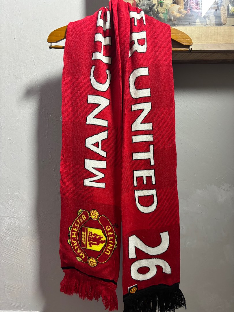 (C84) Manchester United Wool Muffler (Official item), Men's Fashion