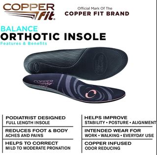 Copper fit balance insoles walmart clearance