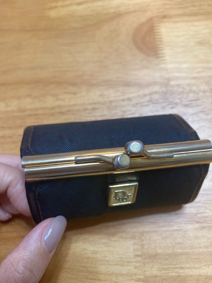 未使用‼️Dior ♡ Vintage ♡ coin case Christian Dior Lady Cannage Coin Case Lambskin Beige