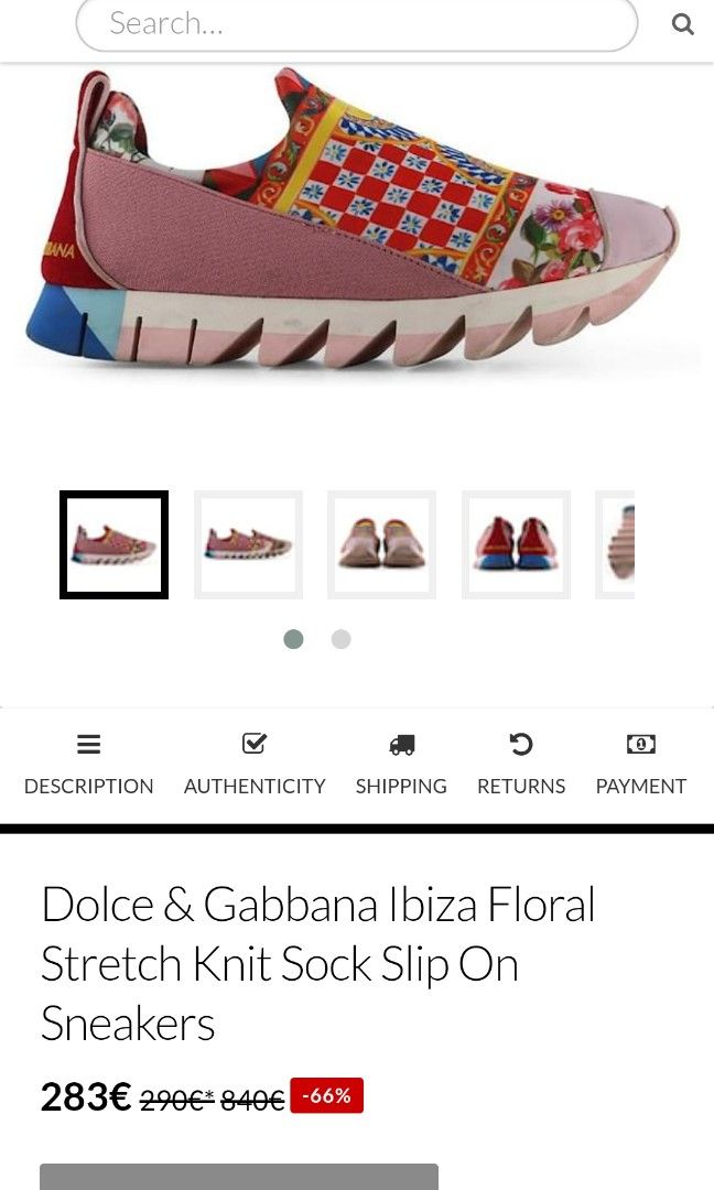 Dolce Gabbana Sneaker Authentic (Category: Sneakers) located in Pateros City. Submitted by eleglance (Listing ID 1323245191, Image 1). Description: Authentic bought in Italy size 39 EU.