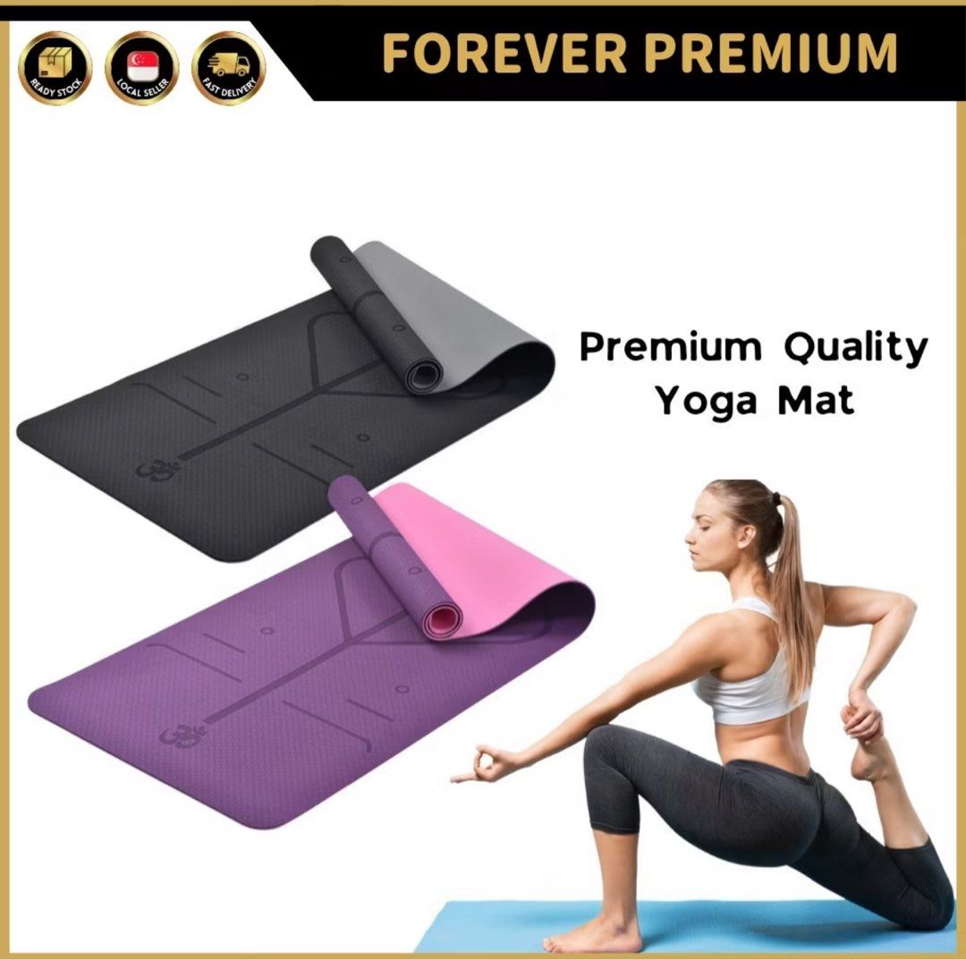 FOREVER PREMIUM Anti Slip Skid Yoga Mat Thick Foam Sports Exercise Pilates Gym Fitness Mats Sports Equipment Exercise Fitness Exercise Mats on Carousell