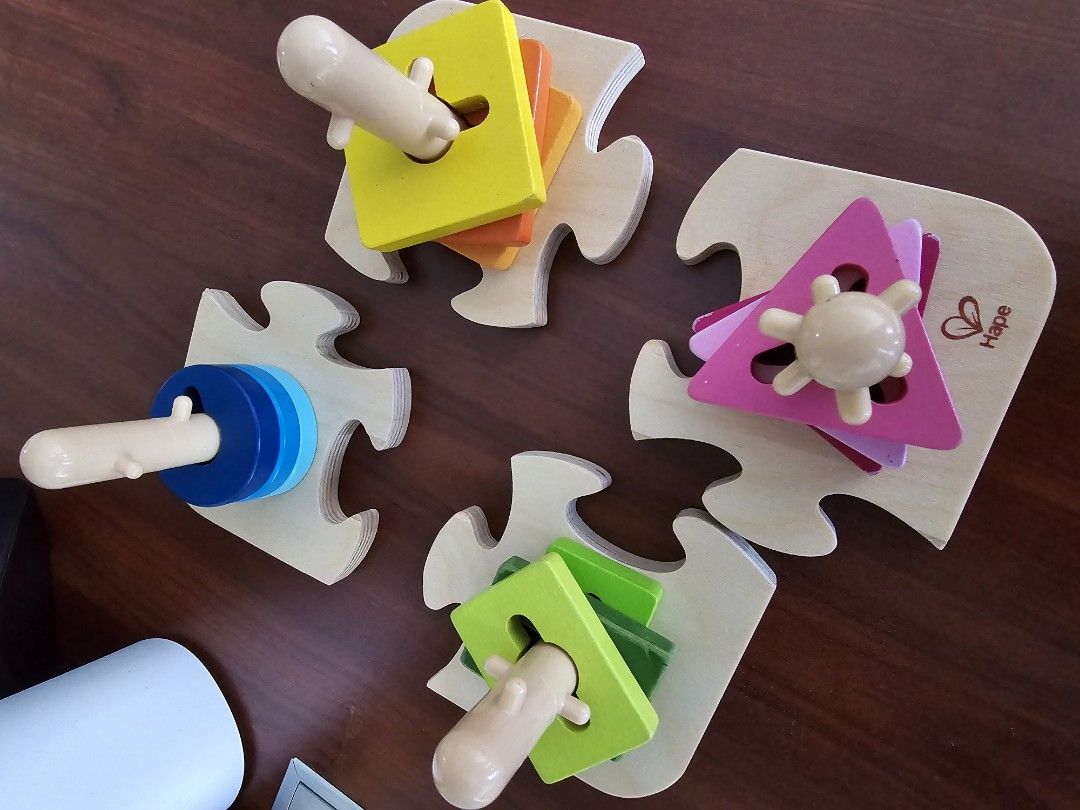 Hape Creative Peg Puzzle Babies Kids Infant Playtime on Carousell