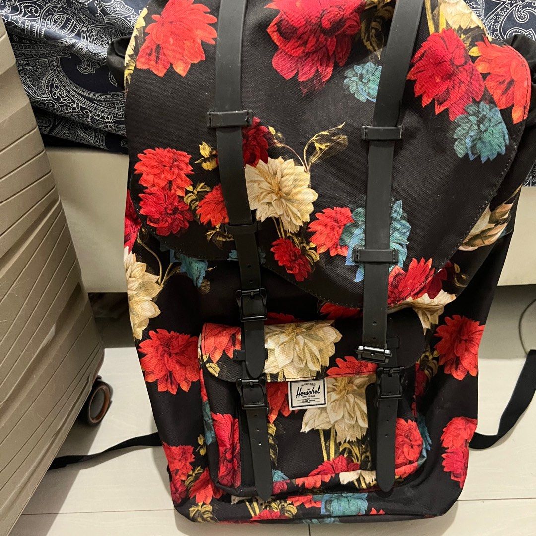 Herschel Vintage Floral Backpack Women s Fashion Bags Wallets Backpacks on Carousell