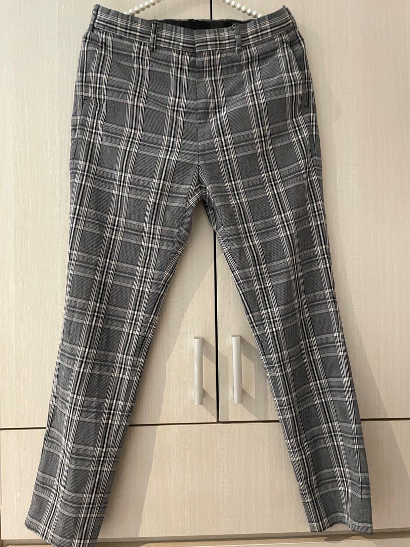 Checkered trousers h&m discount