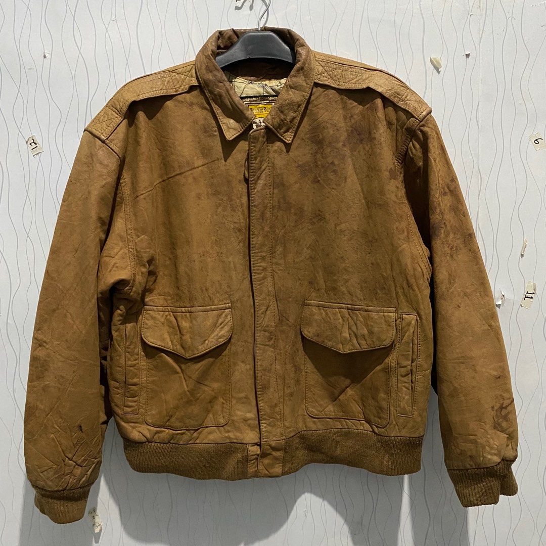 Hunters run leather jacket top